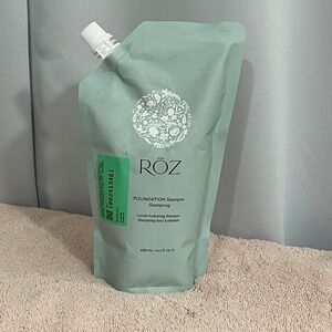 ROZ Foundation Shampoo Unisex 20.2oz (600ml) Pouch Refill Hydrating Clean Beauty